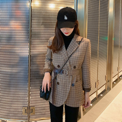 Blazer Cuadrille para Mujer con Encaje - Otoño Invierno - Image 6