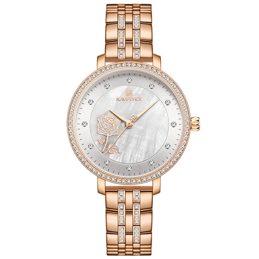 Reloj de Negocios para Mujer NAVIFORCE Lingxiang 5017 - Diseño Minimalista y Elegante