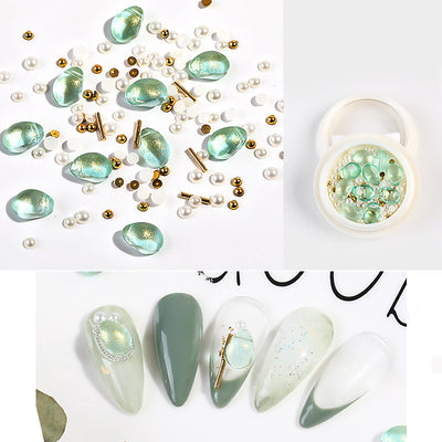 Joyería de Uñas con Cristales, Perlas y Acero - Diseño Mixto Elegante - Image 15