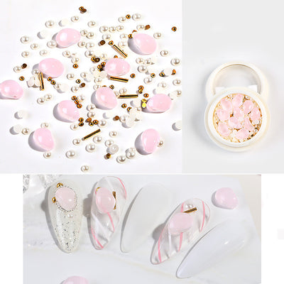 Joyería de Uñas con Cristales, Perlas y Acero - Diseño Mixto Elegante - Image 3