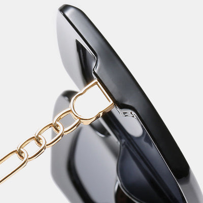 Gafas de Sol Cuadradas Cat-Eye con Cadena Metálica para Mujer - Image 10