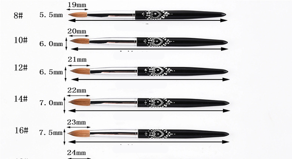 Pincel de Pelo de Visón Profesional para Uñas - Diseño Plano Multifuncional - Image 6