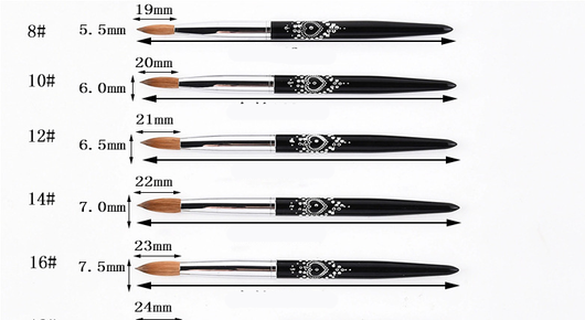 Pincel de Pelo de Visón Profesional para Uñas - Diseño Plano Multifuncional - Image 6