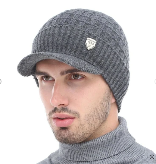 Gorro Tejido Plisado para Abrigarte en Invierno