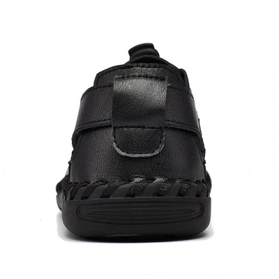 Sandalias Baotou de Cuero Transpirable para Hombre - Calzado de Playa Versátil Verano - Image 11