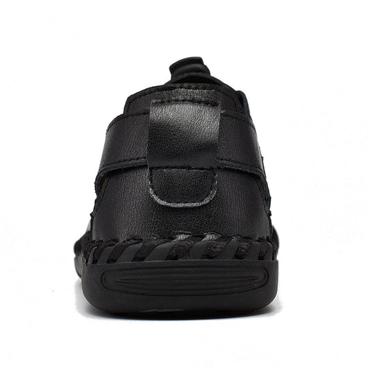 Sandalias Baotou de Cuero Transpirable para Hombre - Calzado de Playa Versátil Verano - Image 11
