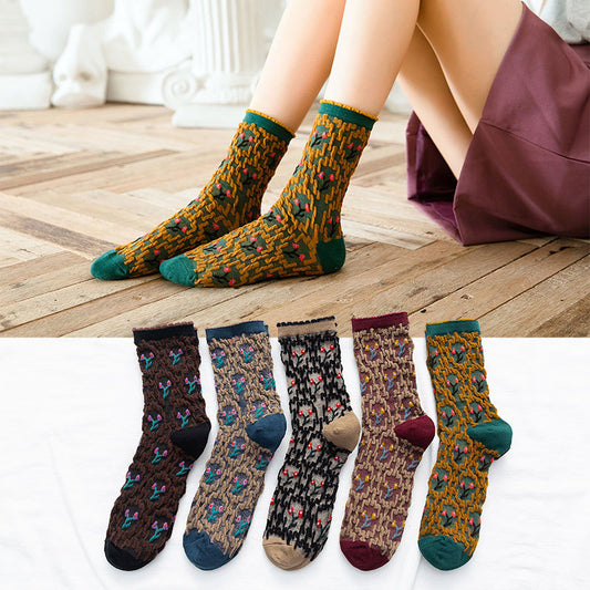 Calcetines Lolita Estilo Midi para Mujer