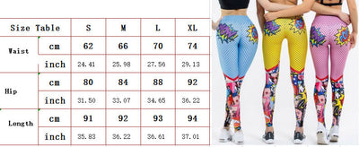 Leggins de Cintura Alta con Estampado de Dibujos Animados para Mujer - Image 7