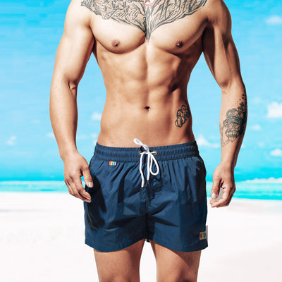 Shorts de Playa Deportivos Sueltos Arcoíris para Vacaciones - Image 8