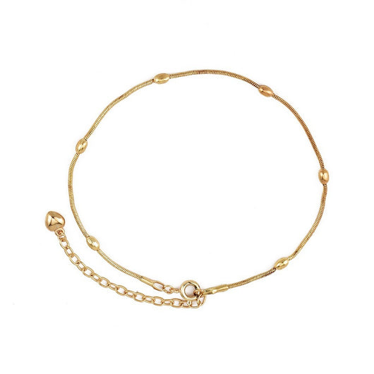 Pulsera Tobillera Mujer Corazón Melocotón y Estrella de Cinco Puntas - Image 9