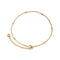 Love Peach Heart Five Pointed Star Women's Anklet Golden