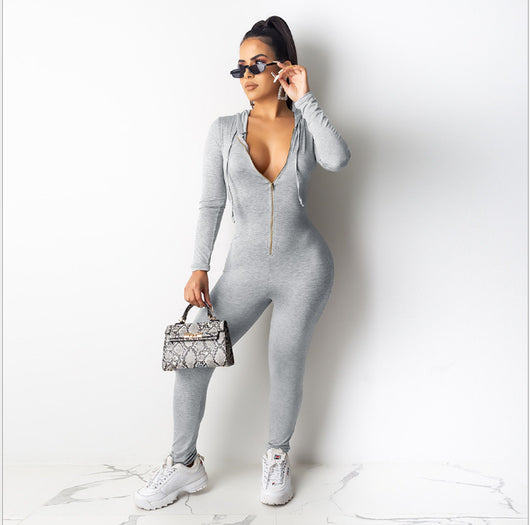Jumpsuit de Sudadera con Cierre para Mujer - Image 3