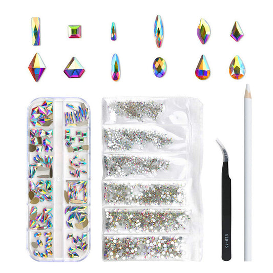 Set de Fresas para Taladro de Uñas en Resina AB Multicolor