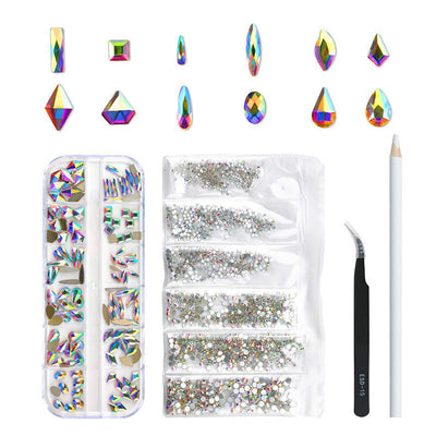 Set de Fresas para Taladro de Uñas en Resina AB Multicolor