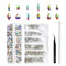 Set de Fresas para Taladro de Uñas en Resina AB Multicolor