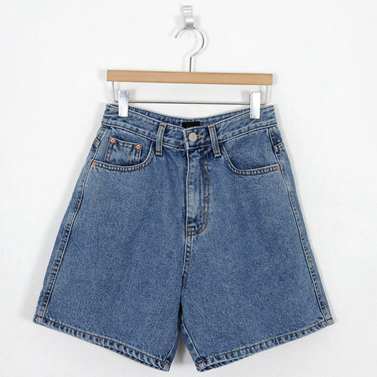 Short Denim Slim Cintura Alta