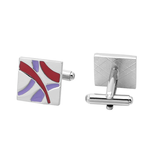 Gemelos para Camisa Ejecutiva con Esmalte Degradado Cuadrado - Image 4