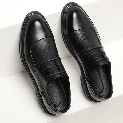 Zapatos de Cuero Inglés Punta Fina para Hombre - Estilo Casual Moderno