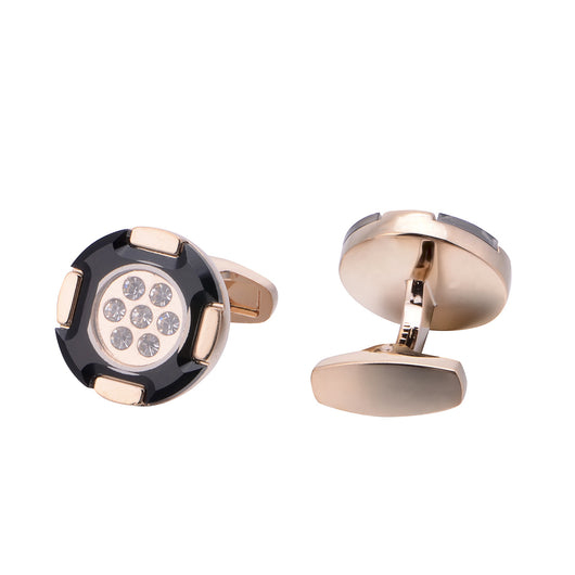 Gemelos Bicolor de Cristal con Diamantes - Estilo Europeo y Americano - Image 6