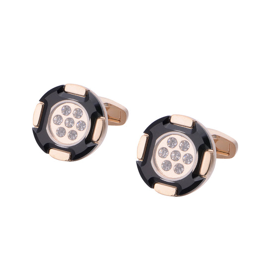 Gemelos Bicolor de Cristal con Diamantes - Estilo Europeo y Americano - Image 10