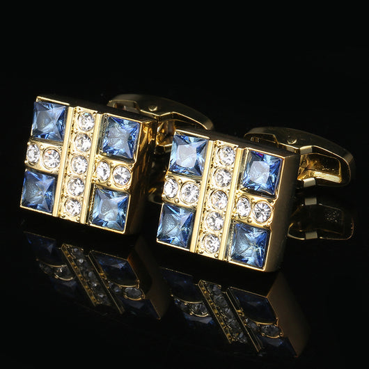 Gemelos de Cristal Azul Francés para Hombre de Negocios - Image 7