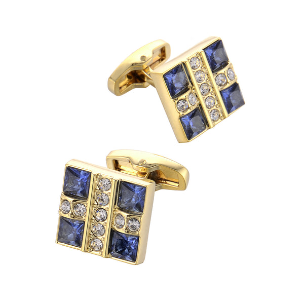 Gemelos de Cristal Azul Francés para Hombre de Negocios - Image 3