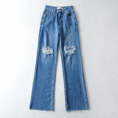 Pantalón Recto Cintura Alta Drapeado Estilo Europeo y Americano - Image 4