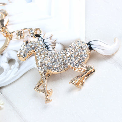 Llavero de Cristal Diamante Caballo Zodiacal para Hombre - Image 9
