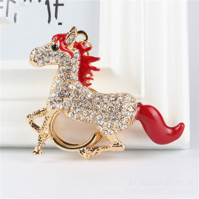 Llavero de Cristal Diamante Caballo Zodiacal para Hombre - Image 2