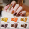 Set of 9 Amber UV Gel Polishes - Removable Glossy Ice Effect