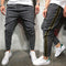 Pantalones Casuales Slim Fit con Costura de Entramado