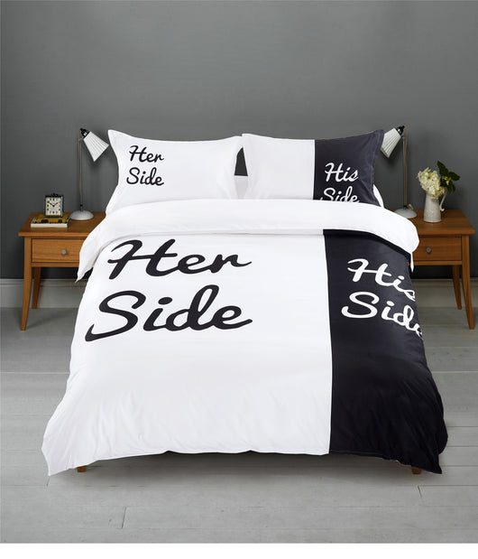 Juego de Cama Gato Blanco y Negro