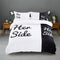 Juego de Cama Gato Blanco y Negro