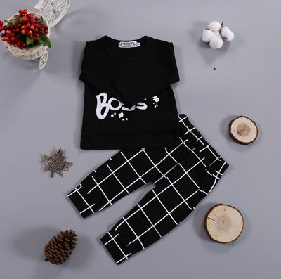 Conjunto de Dos Piezas Bebé LIKE A BOSS con Letras en Manga Larga - Image 8