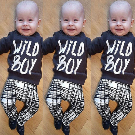 Pantalón Cuadriculado WILDBOY de Dos Piezas en Algodón para Bebés - Image 8