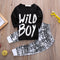 Pantalón Cuadriculado WILDBOY de Dos Piezas en Algodón para Bebés