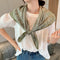 Women's Retro Silk Scarf - Sun Protection and Versatile Style