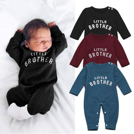 Mameluco Largo Unisex con Letras para Bebé Recién Nacido - Image 11