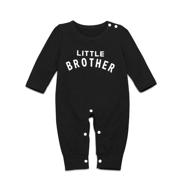 Mameluco Largo Unisex con Letras para Bebé Recién Nacido