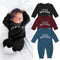 Mameluco Largo Unisex con Letras para Bebé Recién Nacido
