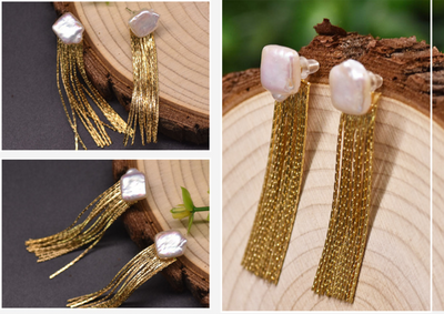 Aretes Barrocos con Borla - Diseño Elegante que Afina el Rostro - Image 9