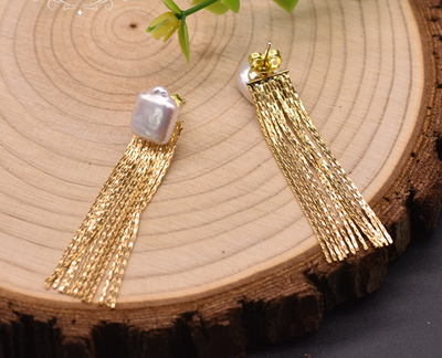 Aretes Barrocos con Borla - Diseño Elegante que Afina el Rostro - Image 7