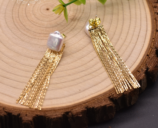 Aretes Barrocos con Borla - Diseño Elegante que Afina el Rostro - Image 7