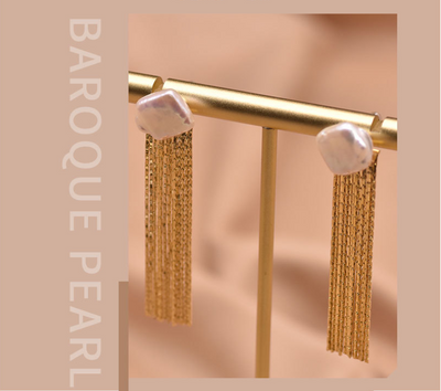 Aretes Barrocos con Borla - Diseño Elegante que Afina el Rostro - Image 6