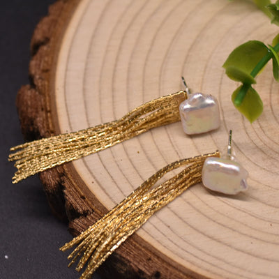 Aretes Barrocos con Borla - Diseño Elegante que Afina el Rostro - Image 2