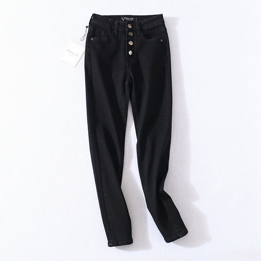 Jeans Skinny Cintura Alta con Cuatro Botones y Máximo Estiramiento - Image 12