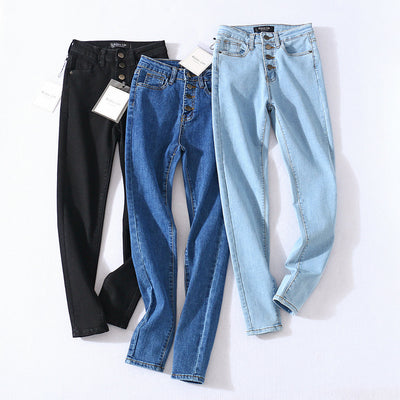 Jeans Skinny Cintura Alta con Cuatro Botones y Máximo Estiramiento - Image 3