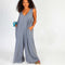 Jumpsuit sin Mangas con Bolsillos - Diseño Elegante y Versátil