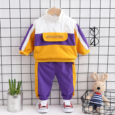 Conjunto Infantil de Dos Piezas con Chaqueta y Pantalón a Juego