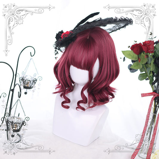 Peluca Lolita Harajuku Rizada Suave - Cabello Corto Japonés Adorable - Image 2